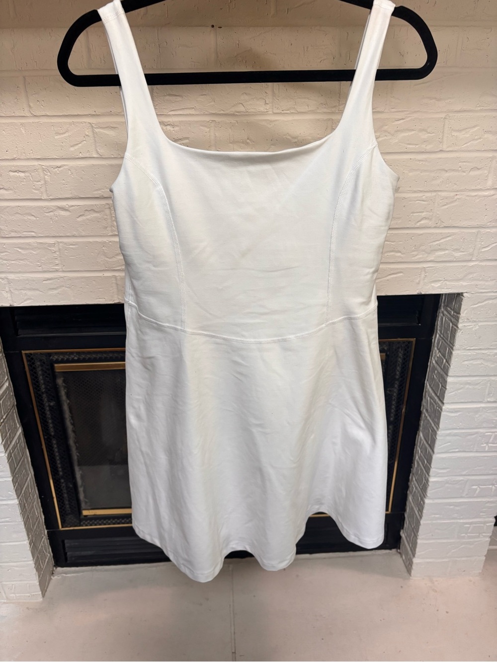 Beyond Yoga White Tank Mini Romper Dress